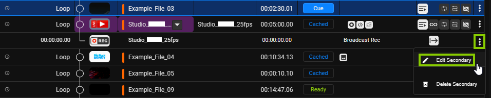 Automation - Open secondary event properties