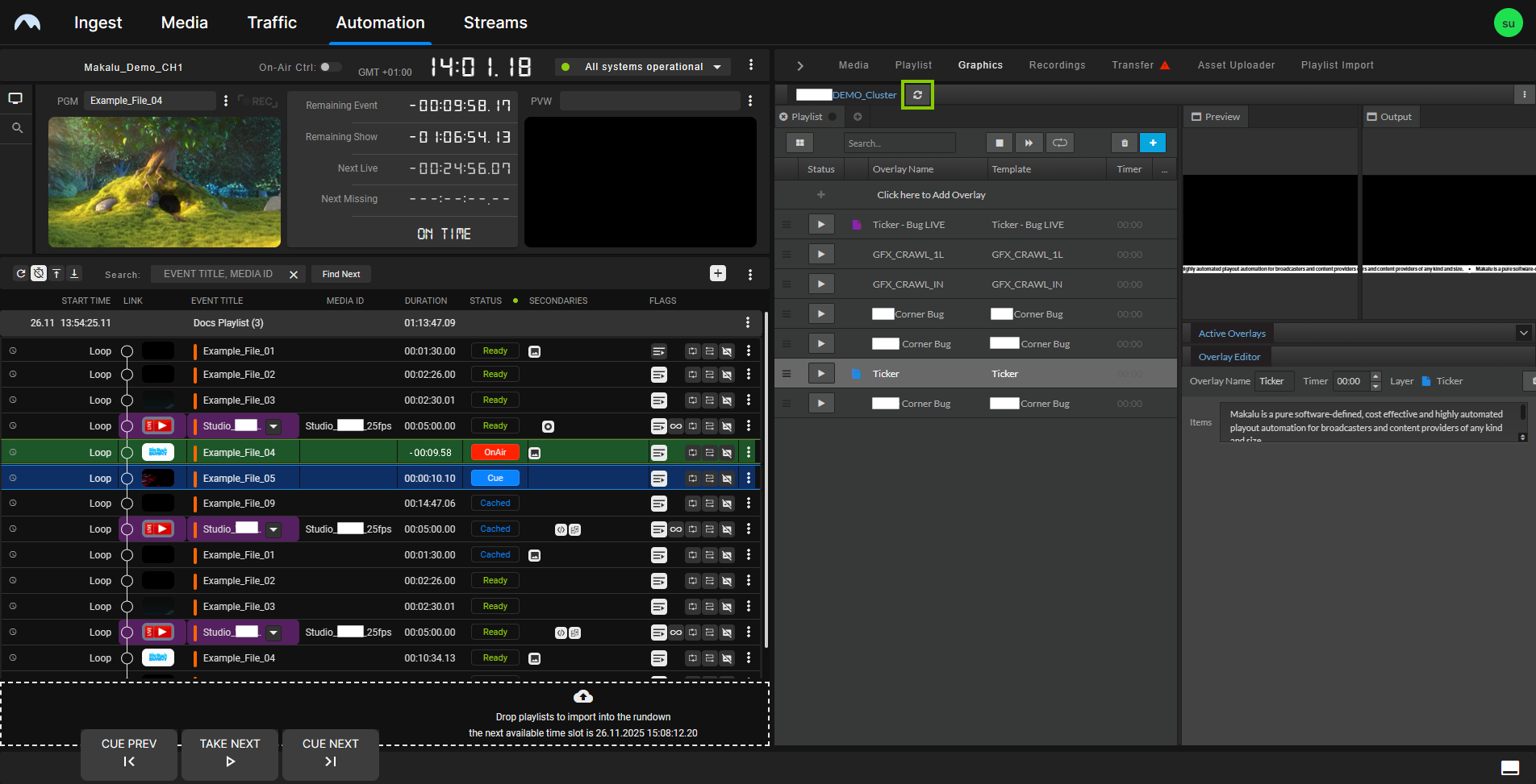 Automation - Trigger a Singular.Live control app refresh manually